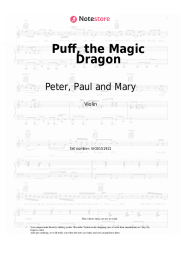 Sheet music, chords Peter, Paul and Mary - Puff, the Magic Dragon
