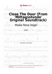 Sheet music, chords Maike Rosa Vogel - Close The Door (From 'Mittagsstunde' Original Soundtrack)