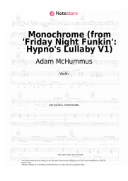Sheet music, chords Adam McHummus - Monochrome (from 'Friday Night Funkin': Hypno's Lullaby V1)