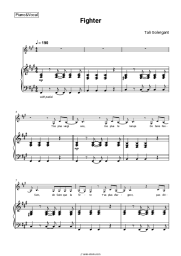 Sheet music, chords Tali Golergant -  Fighter