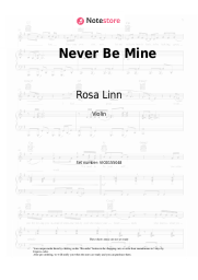 Sheet music, chords Rosa Linn - Never Be Mine