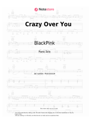 Sheet music, chords BlackPink - Crazy Over You
