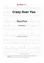 Sheet music, chords BlackPink - Crazy Over You