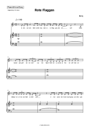 Sheet music, chords Berq - Rote Flaggen