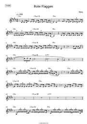 Sheet music, chords Berq - Rote Flaggen