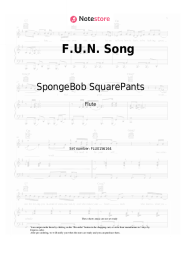 Sheet music, chords SpongeBob SquarePants, Sheldon Plankton - F.U.N. Song