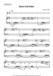 Sheet music, chords Paloma Faith - Stone Cold Sober