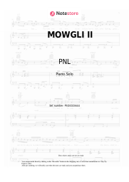 Sheet music, chords PNL - MOWGLI II