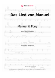 Sheet music, chords Manuel & Pony - Das Lied von Manuel