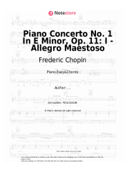 undefined Frederic Chopin - Piano Concerto No. 1 In E Minor, Op. 11: I - Allegro Maestoso