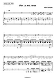 Sheet music, chords WALK THE MOON - Shut Up And Dance