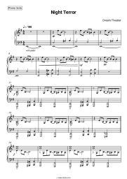 Sheet music, chords Dream Theater - Night Terror