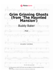 Sheet music, chords Buddy Baker - Grim Grinning Ghosts (from 'The Haunted Mansion')