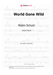 Sheet music, chords Robin Schulz, CYRIL, Sam Martin - World Gone Wild