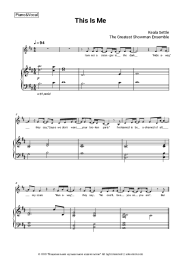 Sheet music, chords Keala Settle, The Greatest Showman Ensemble - This Is Me