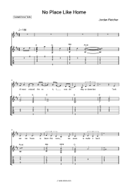 Sheet music, chords Jordan Fletcher - No Place Like Home