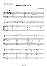 Sheet music, chords Jordan Fletcher - No Place Like Home