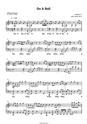 Sheet music, chords Ashley O - On a Roll