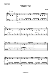 Sheet music, chords Berq - PIROUETTEN