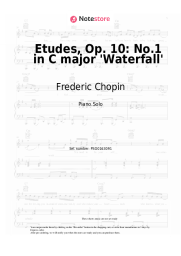 Sheet music, chords Frederic Chopin - Etudes, Op. 10: No.1 in C major 'Waterfall'