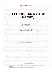 Sheet music, chords Tream, HBz - LEBENSLANG (HBz Remix)