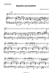 Sheet music, chords Element of Crime - Blaulicht und Zwielicht
