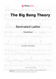 Sheet music, chords Barenaked Ladies - The Big Bang Theory