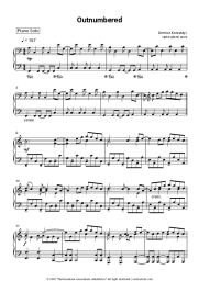 Sheet music, chords Dermot Kennedy - Outnumbered