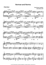 Sheet music, chords The Divine Comedy - Norman and Norma