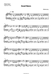 Sheet music, chords Shaboozey - Good News