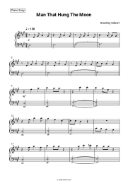 Sheet music, chords Brantley Gilbert - Man That Hung The Moon