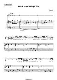 Sheet music, chords Kasalla - Wenn ich ne Engel bin