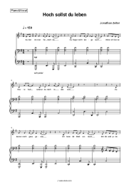 undefined Jonathan Zelter - Hoch sollst du leben