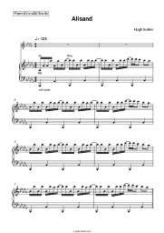 Sheet music, chords Hugh Bullen - Alisand