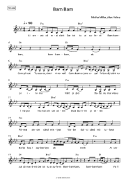 Sheet music, chords Misha Miller, Alex Velea - Bam Bam