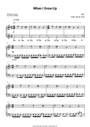 Sheet music, chords NF - When I Grow Up