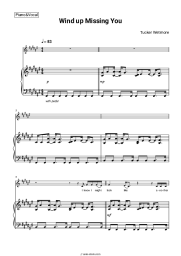 Sheet music, chords Tucker Wetmore - Wind up Missing You