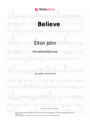 undefined Elton John - Believe