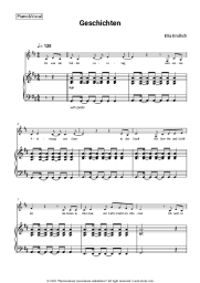 Sheet music, chords Ella Endlich - Geschichten