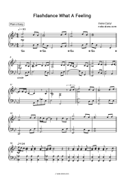 Sheet music, chords Irene Cara - Flashdance What A Feeling