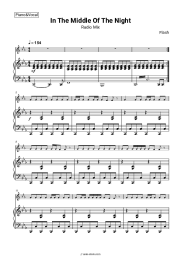 Sheet music, chords Flash - In The Middle Of The Night (Radio Mix)