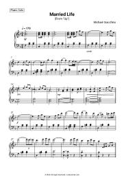 Sheet music, chords Michael Giacchino - Married Life (From 'UP', Main Theme)