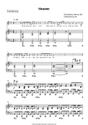 Sheet music, chords Dj Sammy, Yanou, Do - Heaven