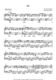 Sheet music, chords Goo Goo Dolls - Iris