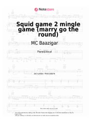Sheet music, chords MC Baazigar - Squid game 2 mingle game (marry go the round)