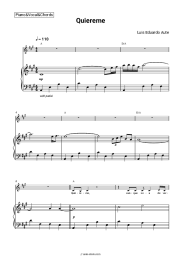 Sheet music, chords Luis Eduardo Aute - Quiereme