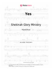 Sheet music, chords Shekinah Glory Ministry - Yes