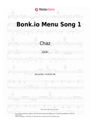 Sheet music, chords Chaz - Bonk.io Menu Song 1
