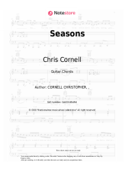 Sheet music, chords Chris Cornell - Seasons