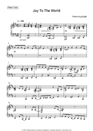 Sheet music, chords Three Dog Night - Joy To the World